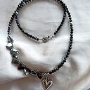 Naszyjnik ze spinelu i hematytu