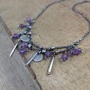 Delikatny naszyjnik z ametystu