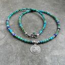 turkusowy naszyjnik srebro 925