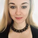 Czarno-złota kolia koralikowa boho-łemkowska z rękodzieła