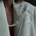 Naszyjnik z cyrkonią z różowego złota