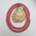 Naszyjnik Twisted Crystal Red 1286