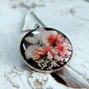 Wisior naszyjnik z żywicy