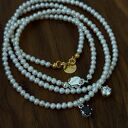 perły naszyjniki srebrny z pereł