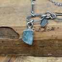 Surowy akwamaryn - naszyjnik