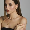 Srebrny naszyjnik z muszlą Sotho - srebro 925 Anti-Tarnish