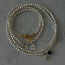 naszyjniki perły srebrny z pereł