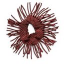 Elegancka kolia z koralików z frędzlami w stylu boho etno handmade