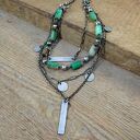 Naszyjnik - warstwowy z chryzoprazem