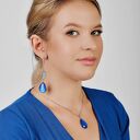 Wisiorek kropla o szafirowym wykończeniu Aykal e47/25