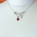 Granat z labradorytem - minimalistyczny 03