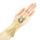 Miedziany naszyjnik z amazonitem - perfumetka wire wrapping
