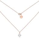 Naszyjnik z cyrkonią z różowego złota