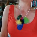 Naszyjnik -pióra boho polecam