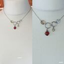 Granat z labradorytem - minimalistyczny 03