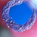 Naszyjnik Fioletowy Z Koralików