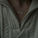 Srebrny naszyjnik z cyrkonią