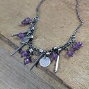 Delikatny naszyjnik z ametystu