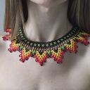 Etniczny Naszyjnik "Ogień Słońca" - Kolia Choker Emberá