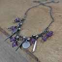 Delikatny naszyjnik z ametystu
