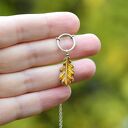 Wisiorek z Jesiennym Liściem Dębu