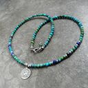 turkusowy naszyjnik srebro 925