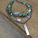 Naszyjnik - warstwowy z chryzoprazem