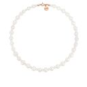 Naszyjnik z różowego złota z pereł naturalnych