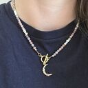 Naszyjnik z turmalinów i pereł