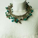 Tajemniczy ogród Naszyjnik lniany