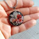 Wisior naszyjnik z żywicy