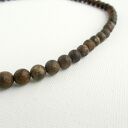 Róża pustyni i bronzyt Naszyjnik z detalem