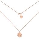 Naszyjnik ze słonecznikiem z różowego złota