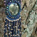 naszyjnik z efektownym labradorytem "Dusk"