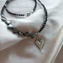 Naszyjnik ze spinelu i hematytu