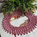 Naszyjnik Krywulka Różowa Perłowa 0055