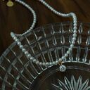 unikatowe złoty naszyjnik z pereł naturalnych