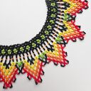 Etniczny naszyjnik „Ogień Słońca” Emberá - koralikowy choker boho