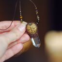 Naszyjnik FOREST SPIRIT z elfem i kryształami