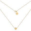 hand made złoty naszyjnik z kulką