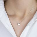 Naszyjnik srebrny z kółkiem