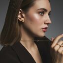 kula naszyjniki z różowego złota z kulką