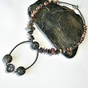 Oryginalny naszyjnik z morskiego fossilu - handmade w jednym egzemplarzu