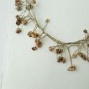 Jaspis Naszyjnik lniany Unikat