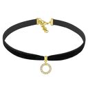 naszyjniki autorskie choker swarovski circle velvet