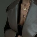 oryginalne naszyjniki pozłacane złoty ze stokrotką