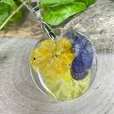 Naszyjnik z dwukolorowymi bratkami z2018