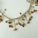 Jaspis Naszyjnik lniany Unikat