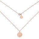 handmade naszyjnik z różowego złota ze słońcem