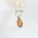 Wisiorek z Jesiennym Liściem Dębu